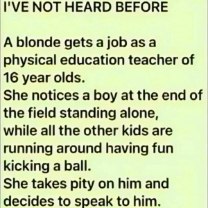 A blonde..